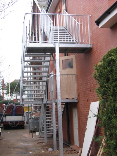 Balconies, fire escapes and handrails in Southport