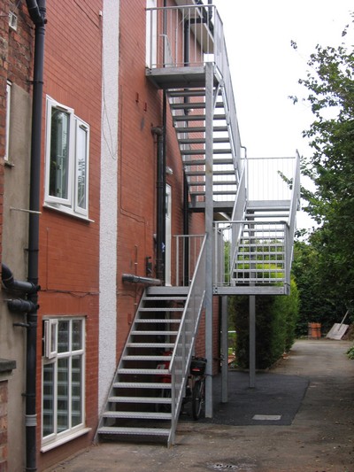 Balconies, fire escapes and handrails in Southport