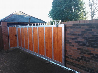 Timber Panelled Gates in Southport