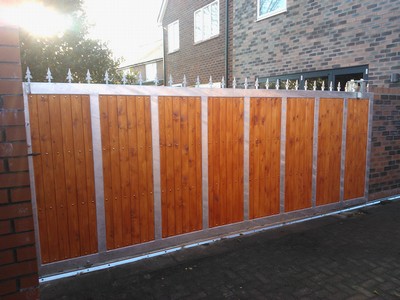 Timber Panelled Gates in Southport