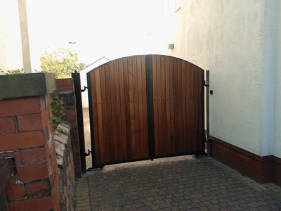 Timber Panelled Gates in Southport