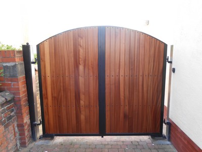 Timber Panelled Gates in Southport